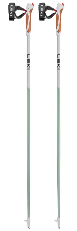 Bâton Leki Passion Smoke Green White Dark Anthracite